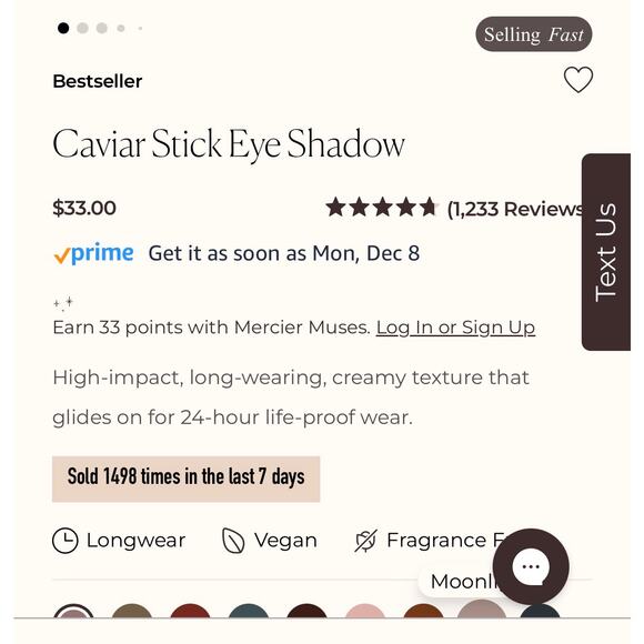 Laura Mercier Caviar Stick Eye Shadow Amethyst Best Seller Eye Pencil MSRP $33 - Picture 2 of 5